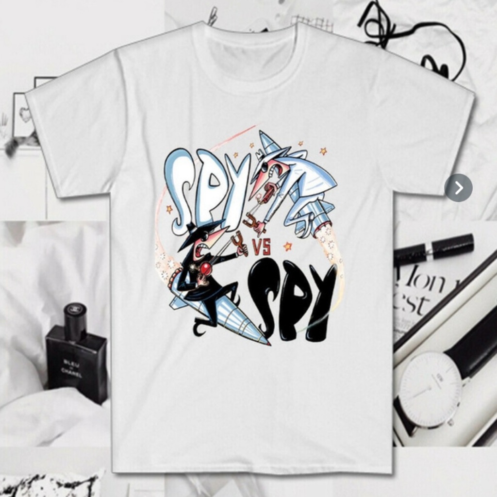 Spy Vs Spy Graphic White TShirt